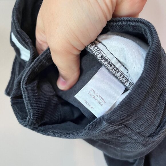 J. Jill‎ Womens Corduroy Black Pants Size 12 Cotton/Spandex Blend - Picture 3 of 5